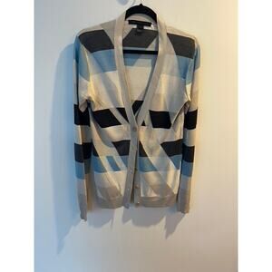 Marc by Marc Jacobs Geometric Cardigan Blue Beige Size S